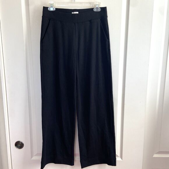 AYR Pull On Wide Leg Cropped Ankle Pants Black Size Medium - Picture 10 of 10